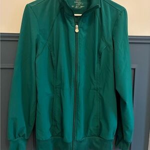 Cherokee Infinity Hunter green scrub Jacket